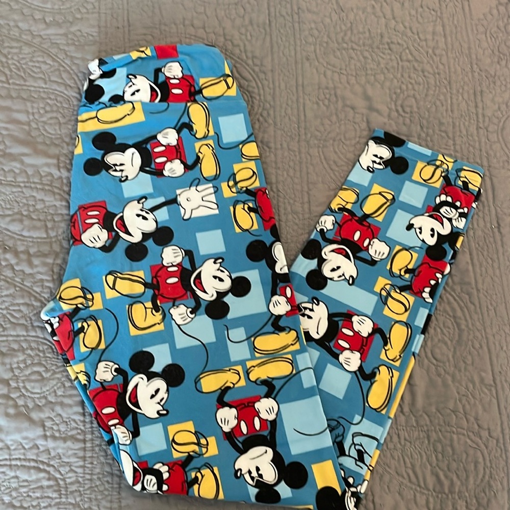 LuLaRoe Mickey Mouse One Size Disney Leggings